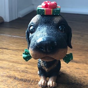 ROTTIE The Dog Christmas Holiday Bobblehead 🎁